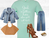 God is Within Her Short Sleeve Unisex Christian Shirt